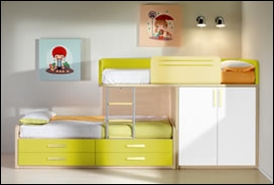 Habitación doble literas